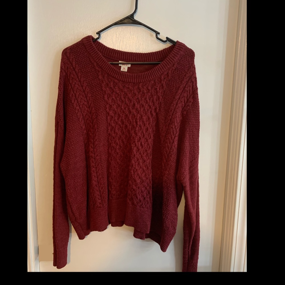 Burgundy Sweater